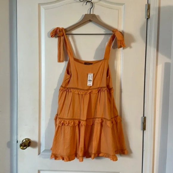 pacsun orange dress orange cutie pie dress